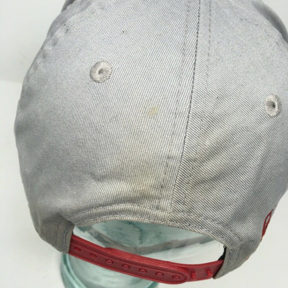 Chicago Bulls Windy City Baseball Cap NBA Gray Red New Era Size M/L Snapback Hat - Picture 6 of 12